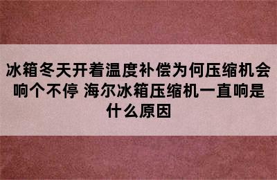 冰箱冬天开着温度补偿为何压缩机会响个不停 海尔冰箱压缩机一直响是什么原因